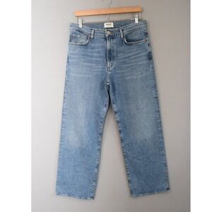 Agolde Harper Straight Leg Jeans 29 Blue High Rise Womens Denim